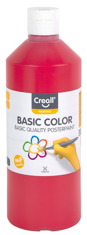 Temperové farby Creall - 500 ml - Tmavo-červená