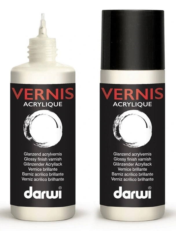 Transparentný lak DARWI - lesklý - 80 ml