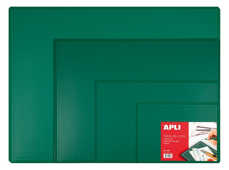 Rezacia podložka APLI - viacúčelová - obojstranná - 900 × 600 mm - PVC - zelená