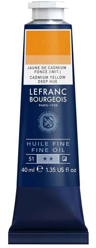 Olejová farba LEFRANC BOURGEOIS Fine - 40 ml v tube - 696 Cadmium Yellow Deep Hue - Žltá kadmium žltá