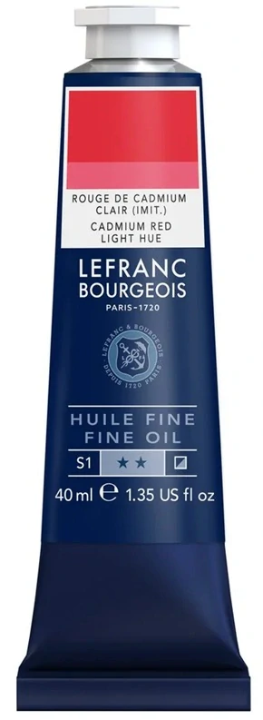 Olejová farba LEFRANC BOURGEOIS Fine - 40 ml v tube - 799 Cadmium Red Light Hue - Kadmium červené svetlé