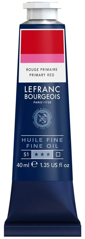 Olejová farba LEFRANC BOURGEOIS Fine - 40 ml v tube - 437 Primary Red - Základná červená