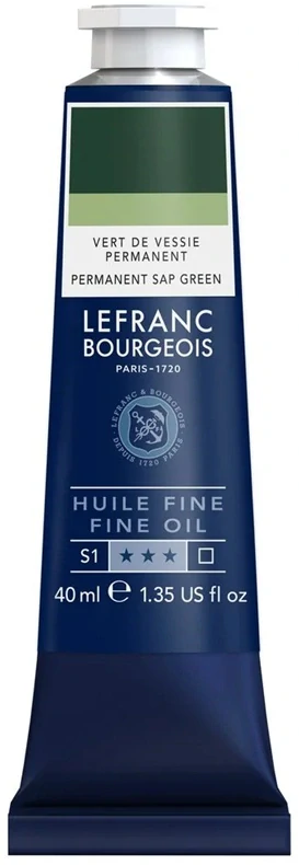 Olejová farba LEFRANC BOURGEOIS Fine - 40 ml v tube - 568 Sap Green - Miazgová zelená