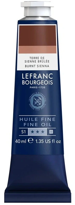 Olejová farba LEFRANC BOURGEOIS Fine - 40 ml v tube - 481 Burnt Sienna - Sienna pálená