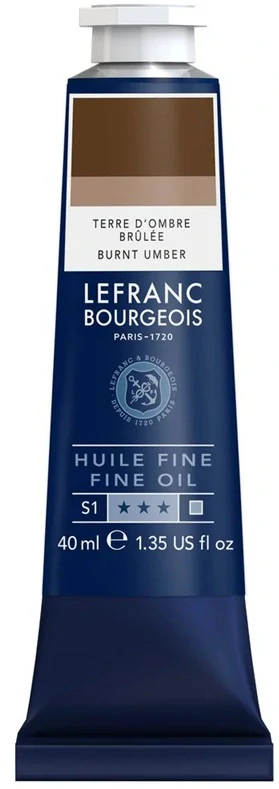 Olejová farba LEFRANC BOURGEOIS Fine - 40 ml v tube - 477 Burnt Umber - Umbra pálená