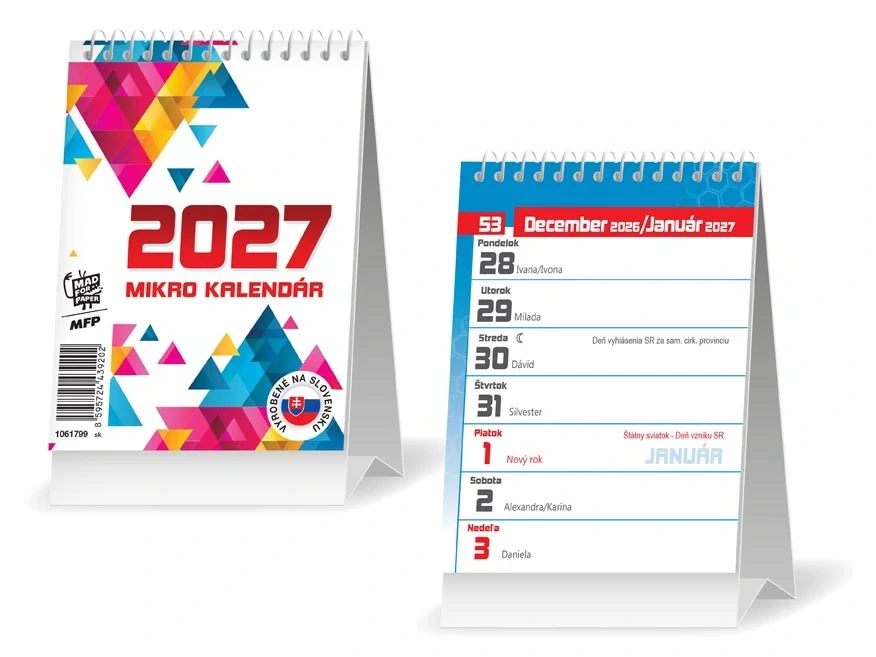SK Kalendár 2027 - stolový - Mikro
