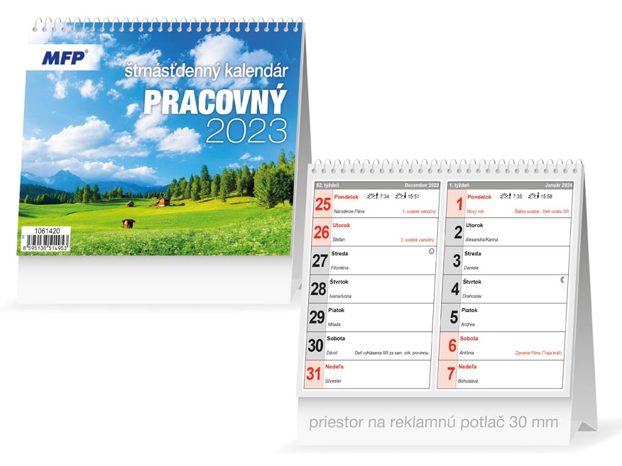 SK Kalendár 2023 - stolový - Pracovný - štrnásťdenný