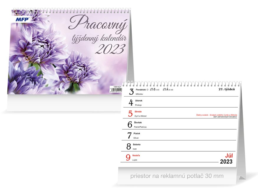 SK Kalendár 2023 - stolový - Pracovný - týždenný
