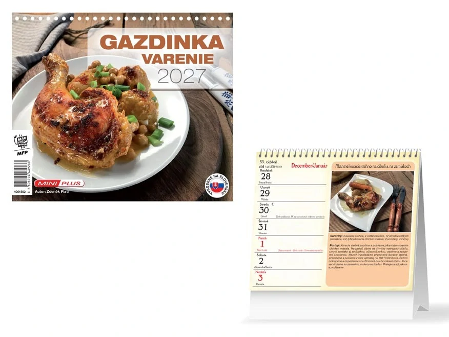 SK Kalendár 2027 stolový mini Gazdinka - varenie