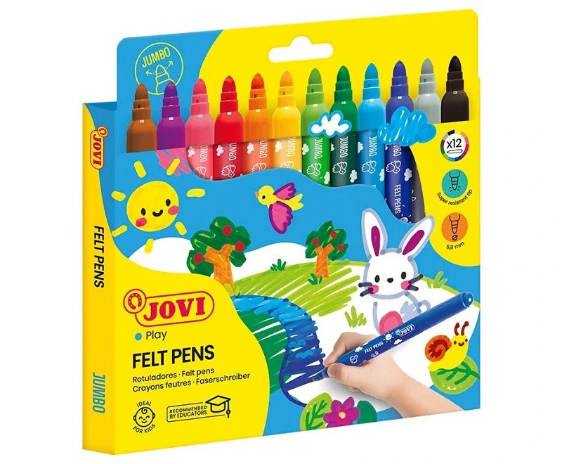 Fixky hrubé JOVI Maxi - 12 ks