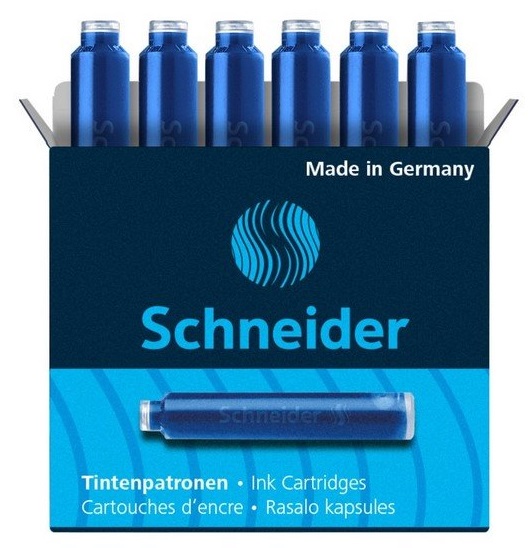 Atramentové bombičky Schneider - Modré - sada 6 ks