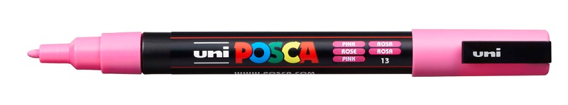 POSCA popisovač - PC-3M - šírka stopy 0,9 - 1,3 mm - ružový 13