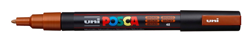 POSCA popisovač - PC-3M - šírka stopy 0,9 - 1,3 mm - bronzový 42