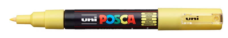 POSCA popisovač - PC-1M - šírka stopy 0,7 mm - žltý 2