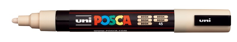 POSCA popisovač - PC-5M - šírka stopy 1,8 - 2,5 mm - béžový 45
