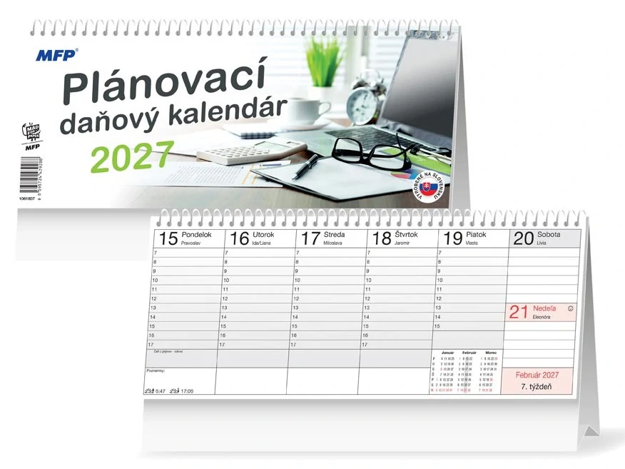SK Kalendár 2027 - stolový - plánovací daňový