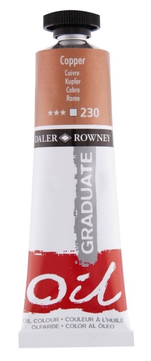 Olejová farba D&R Graduate - Copper - 38 ml