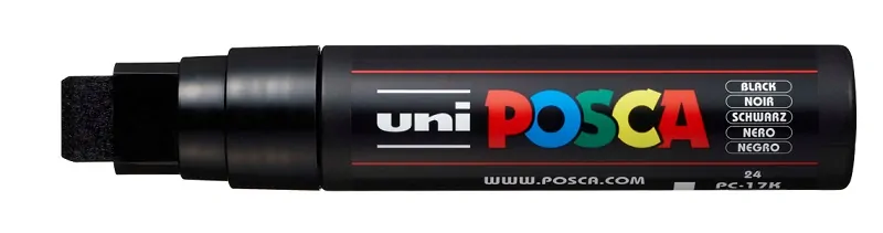 POSCA popisovač - PC-17K - šírka stopy 15 mm - čierny 24