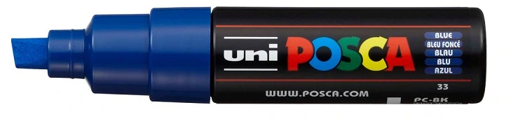 POSCA popisovač - PC-8K - šírka stopy 8 mm - modrý 33