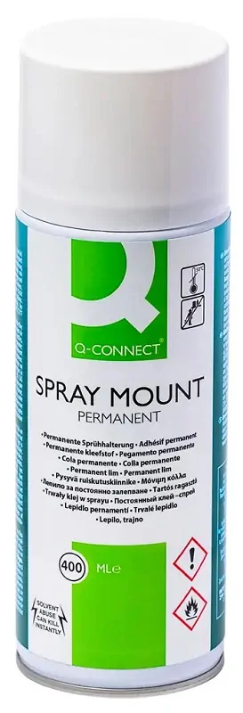 Lepidlo v spreji Q-CONNECT QuickMount - 400 ml - permanentné