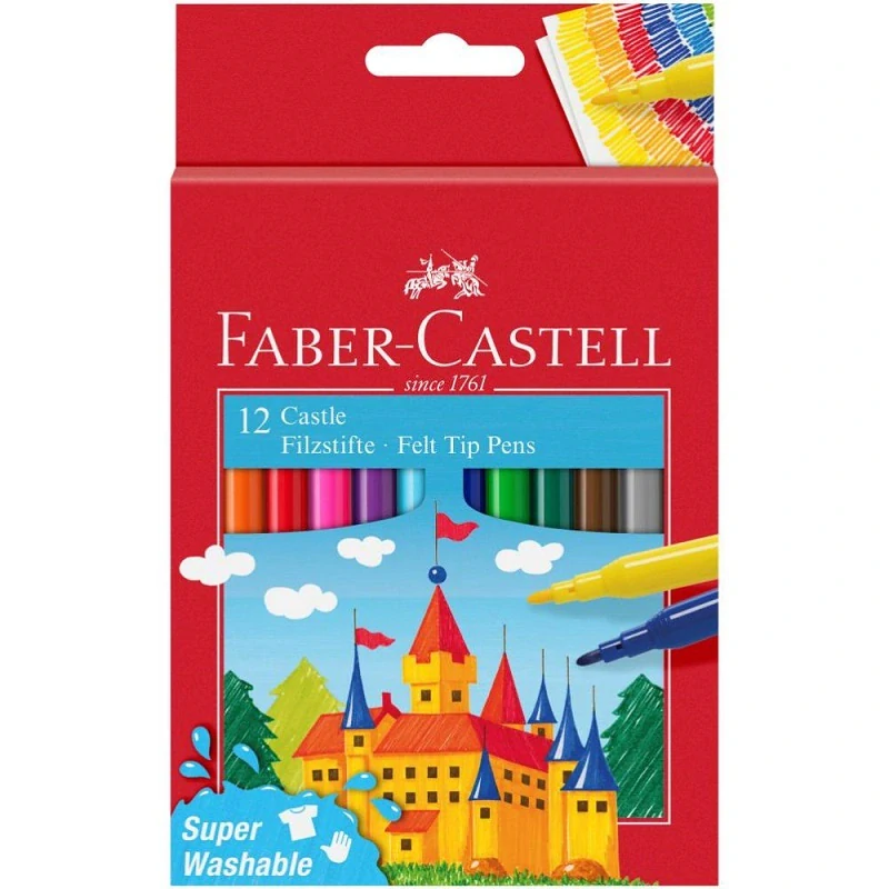 Fixky FABER CASTELL Fibre-Tip Castle 12 farieb