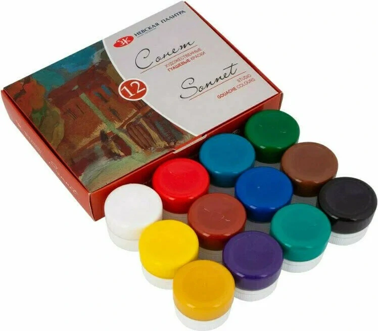 Sada gvašových farieb Sonnet 12x20ml