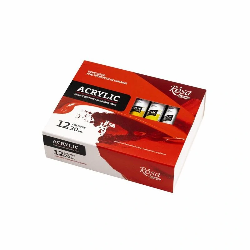Akrylové farby ROSA studio - sada - 12x20 ml