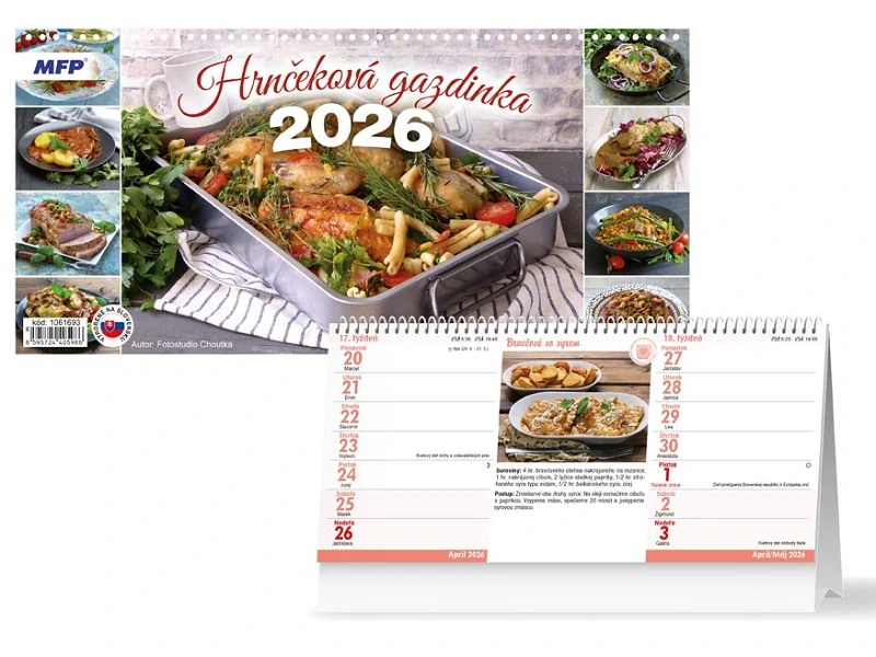 SK Kalendár 2026 stolový Hrnčeková gazdinka