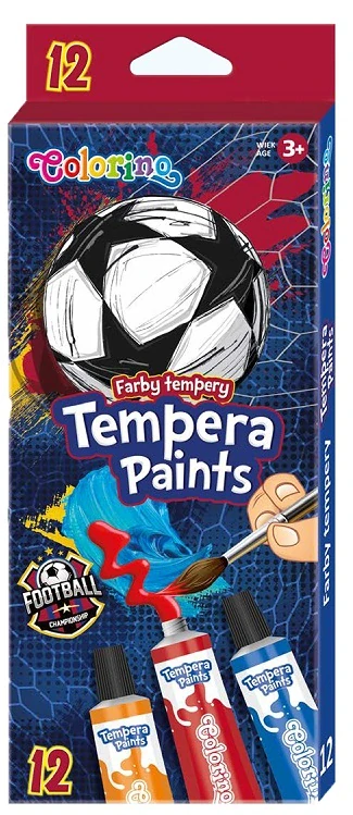 Temperové farby COLORINO Football 12 x 12ml