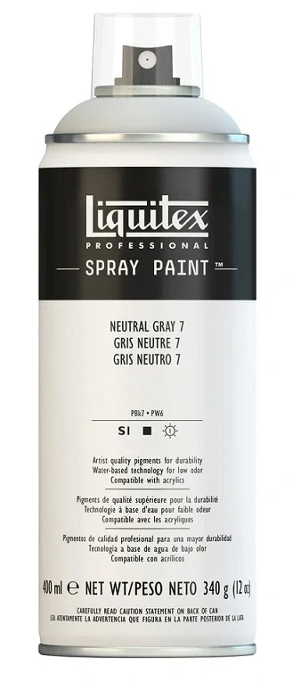 LIQUITEX akrylový sprej 400 ml - neutrálna sivá 7 - 7599
