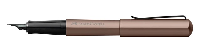 Plniace pero Faber-Castell Hexo - F - bronzové