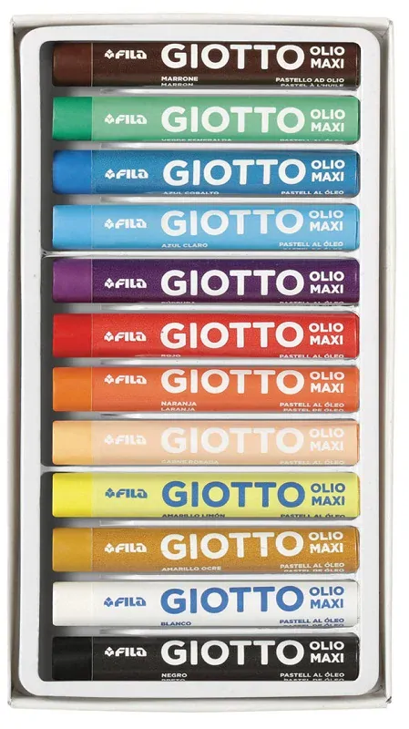 FILA Giotto Olio Maxi - olejové pastely - 12 farieb