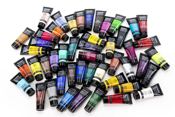 Akrylové farby Liquitex Basics - sada 48 x 22 ml