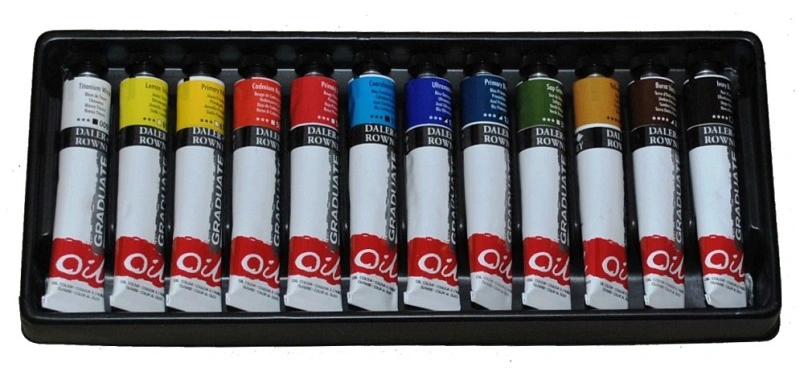 Olejové farby D&R Graduate - sada 12 x 22 ml