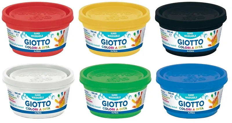 Prstové farby FILA Giotto - 6 x 100 ml