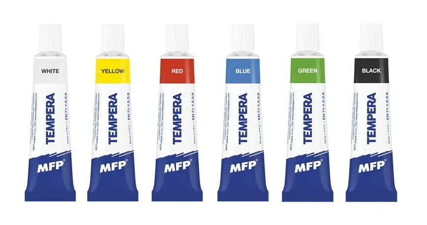 Temperové farby MFP - sada 6 x 12 ml