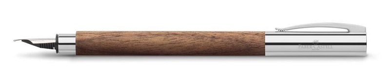 Luxusné plniace pero FABER-CASTELL Ambition - orechové drevo - hrot F