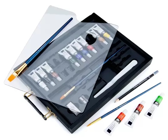 Akrylové farby Royal & Langnickel - Black Series Art Set - sada 21 ks príslušenstva vrátne palety