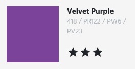 Akrylová farba D&R System3 - Velvet Purple 418 - 59 ml