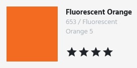 Akrylová farba D&R System3 - Fluorescent Orange 653 - 59 ml