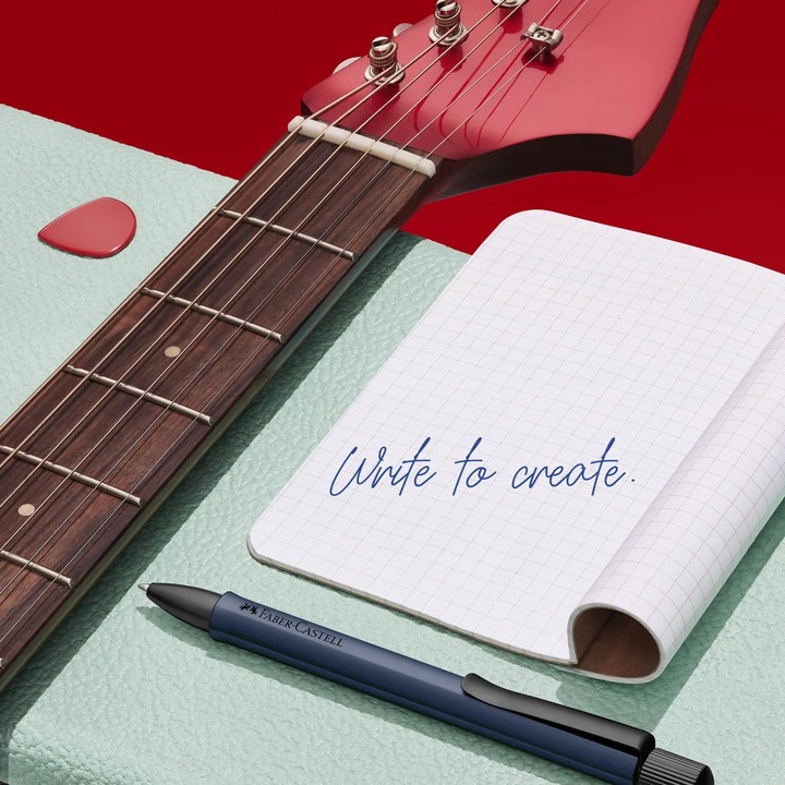 Guľôčkové pero Faber-Castell Hexo - modré