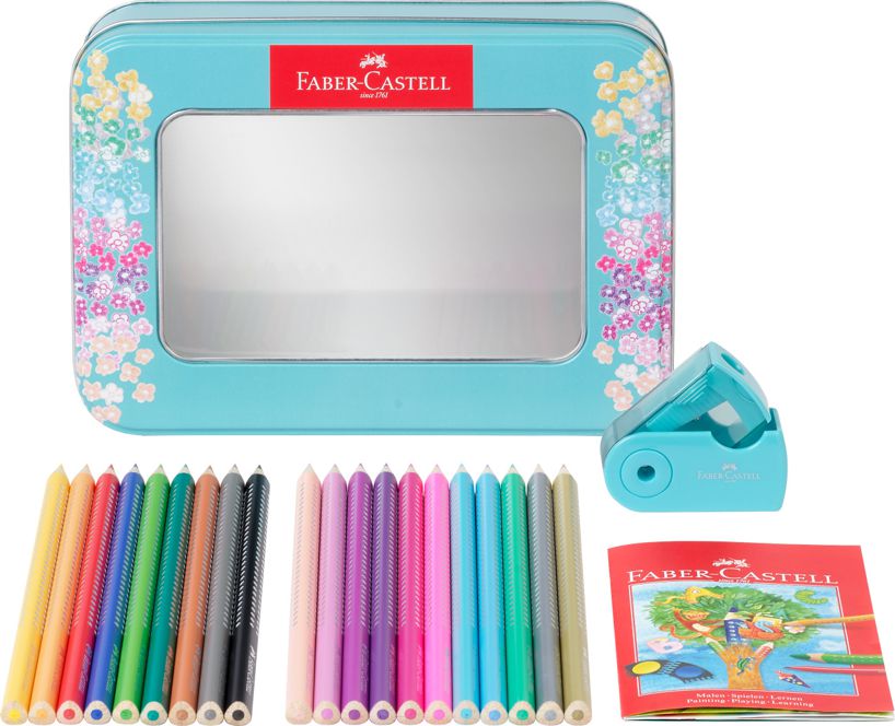 Farbičky Faber-Castell Sparkle - darčeková sada 20 trblietavých farbičiek - trojhranné