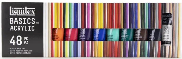 Akrylové farby Liquitex Basics - sada 48 x 22 ml