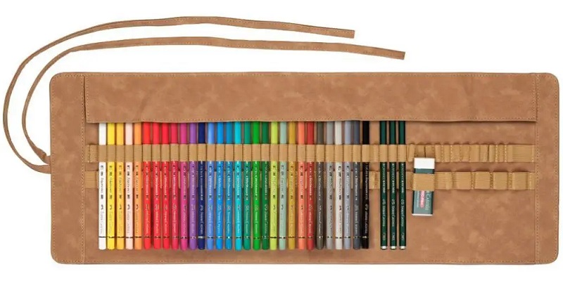 Farebné ceruzky FABER-CASTELL Polychromos - sada 30 ks - rolka