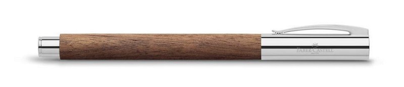 Luxusné plniace pero FABER-CASTELL Ambition - orechové drevo - hrot F