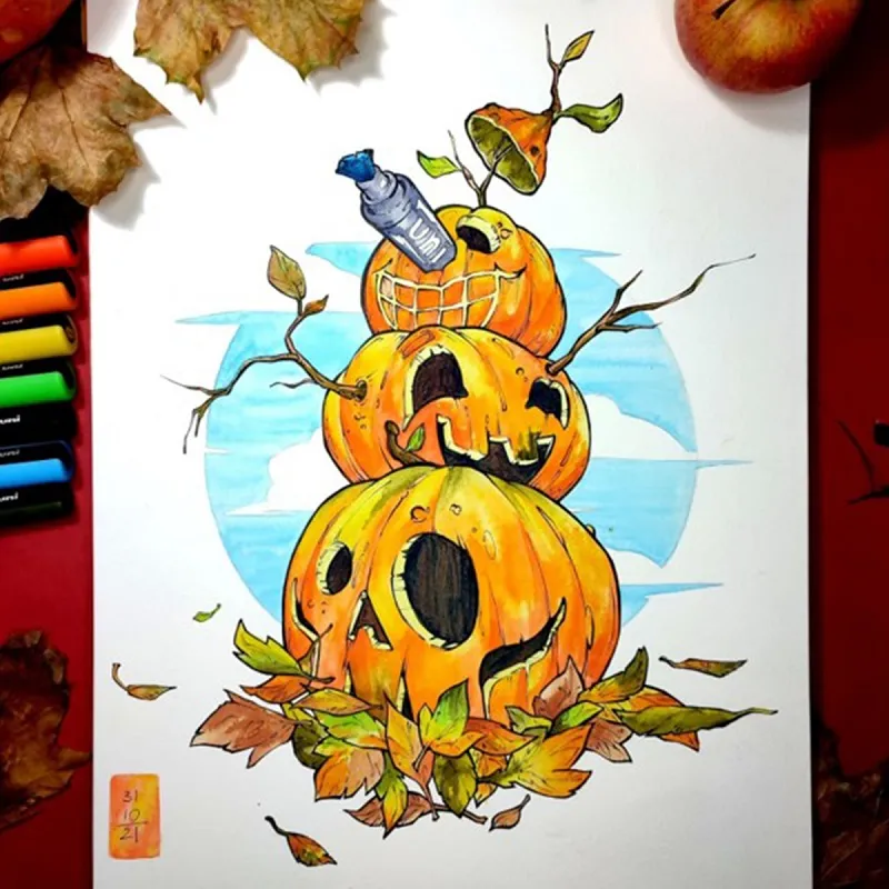 POSCA - sada popisovačov PC-3M - 0,9 - 1,3 mm - pastelové farby (sada 8 ks)