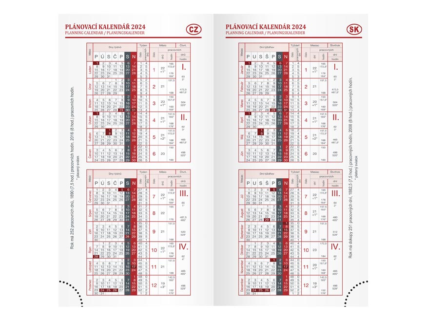 Diár 2024 - Béžový T806 PVC - 90 x 170 mm - týždenný