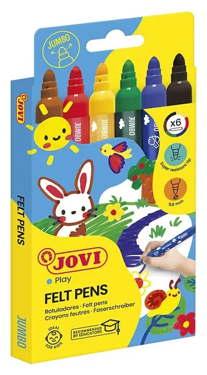 Fixky hrubé JOVI Maxi - 6 ks