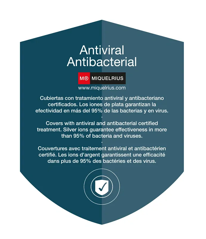 Poznámkový blok MIQUELRIUS Tie Dye Antiviral NB-4 - A4 - 90 g/m2 - kartón s antibakteriálnou lamináciou - 120 listov - linajka - mentolový