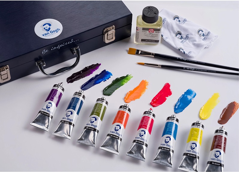 Olejové farby ROYAL TALENS Van Gogh - Starter Box XL - 12 x 40 ml + príslušenstvo